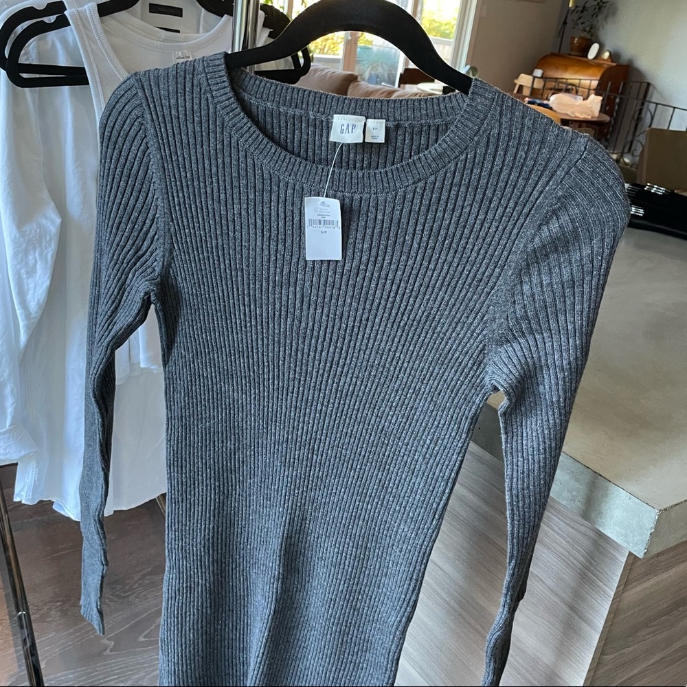 Knit Ribbed Midi Sweater Dress